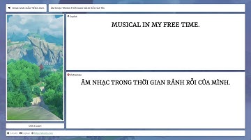[Đoạn văn tiếng anh mẫu] Âm nhạc trong thời gian rảnh rỗi của mình.