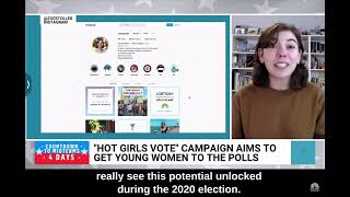 Hot Girls Vote On Nbc News Now Zoe Stoller X Nextgen America
