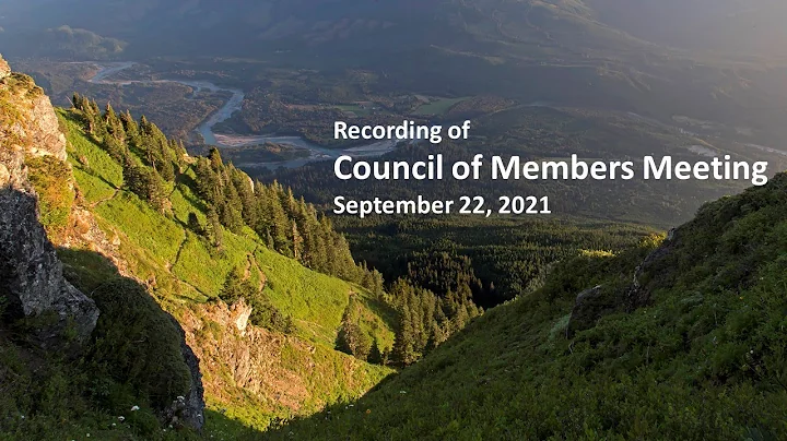 Sept 2021 Council of Members Meeting