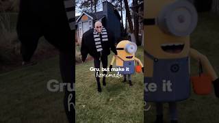 I made my sister Gru for Halloween 😂 #shorts