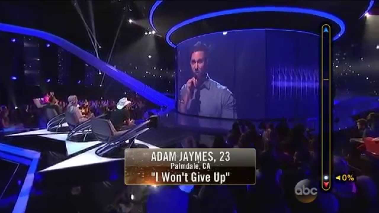 Rising Star - Adam Jaymes Sings 'I Won't Give Up'