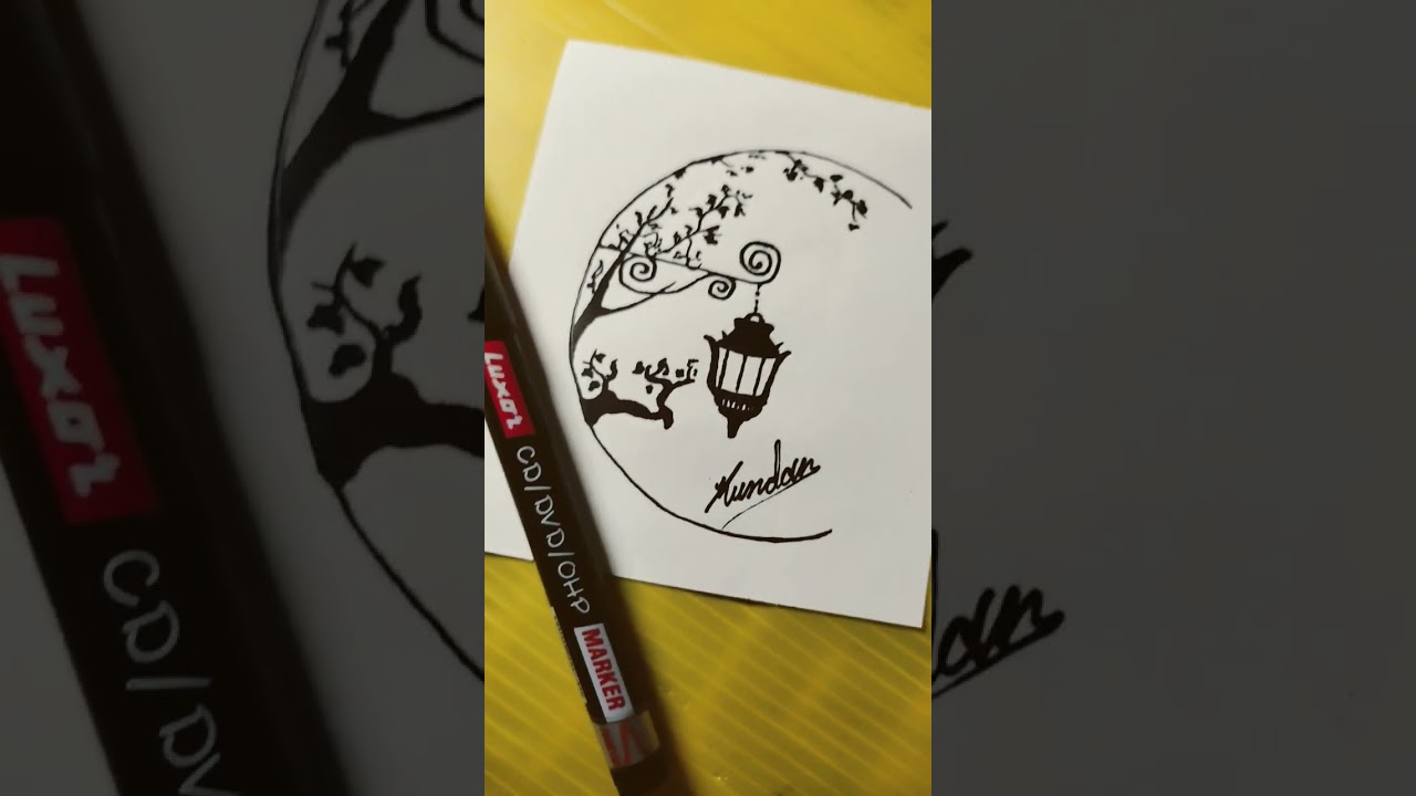 black marker drawing ll Love drawing 🥰🥰🥰