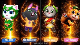 Tom 's Crazy Run Game Battle🔥| Cat Run 🆚 Gold Run 🆚Tom Hero  | Mash 3d fun |🎯Who Will Win ? | gaming screenshot 5