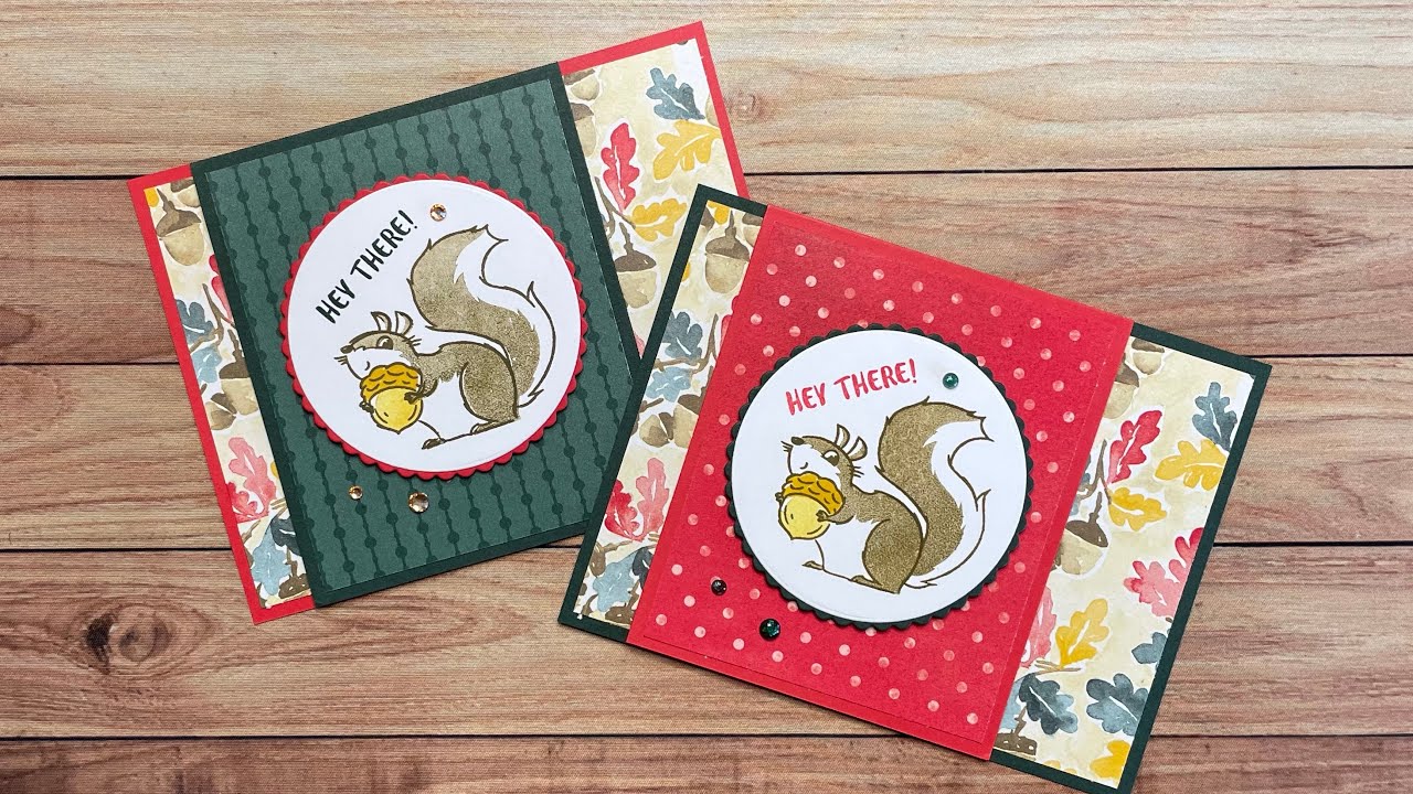 Create This Fall-Themed Fun Fold Card With the Nuts About Squirrels ...