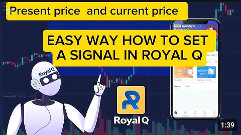 EASY WAY HOW TO SET A SIGNAL IN ROYAL Q STEP BUY STEP