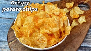 Potato Chips Recipe | How to Make Instant Crispy Potato Chips at Home | Lays Chips | Potato Recipes