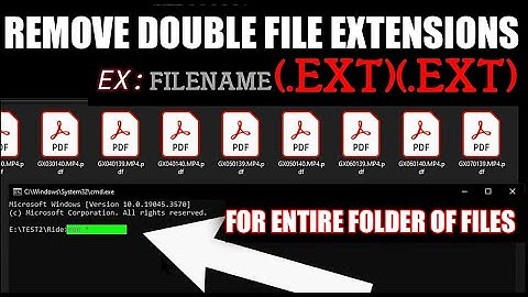Remove 2 Extensions From A Folder of Files. Batch Rename Folder Full Of Files All At Once.