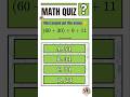 Daily Math Challenge 🔥 | Quick Brain Test #math #brainteaser #mathchallenge #thinknumerically