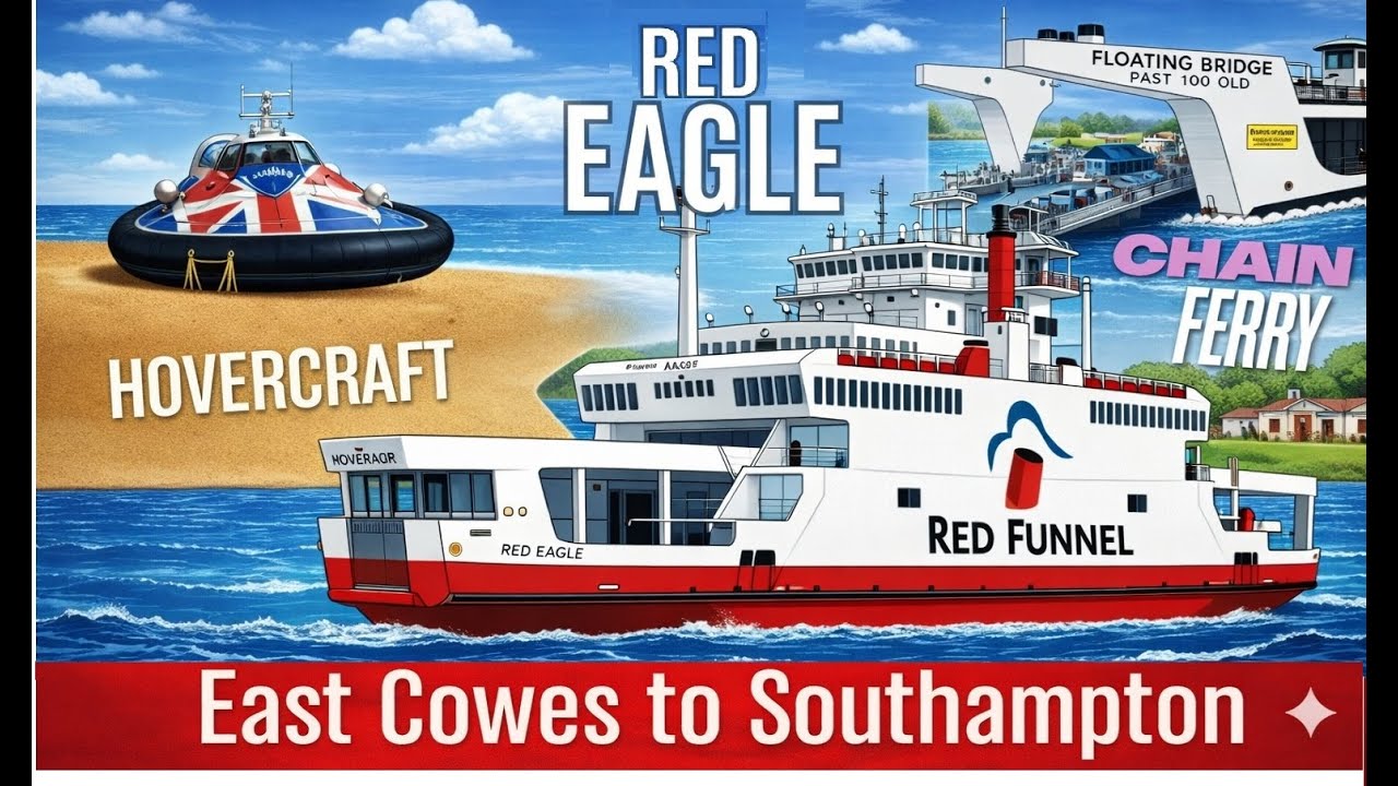 ВСЕ виды транспорта на острове Уайт? Паром Red Funnel, а также автобусы, поезда и суда на воздушн...