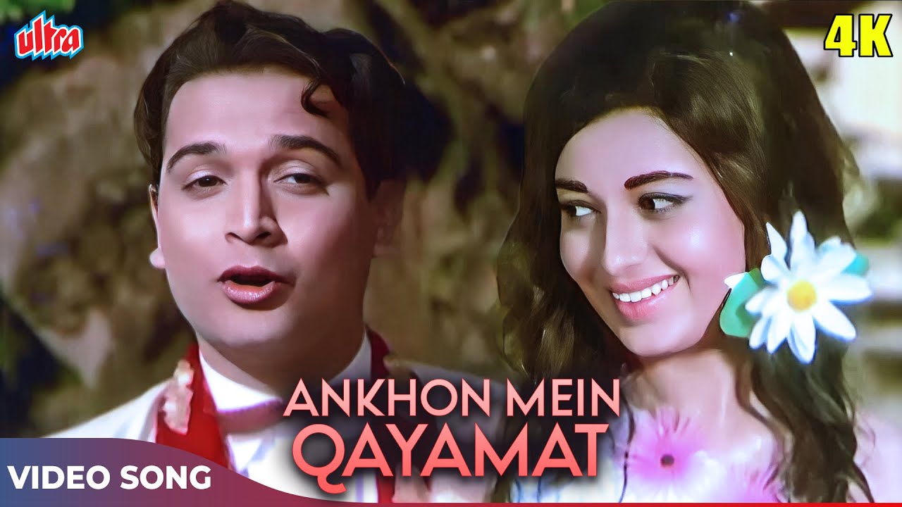 ROMANTIC SONG   Ankhon Mein Qayamat Ke Kajal   Mahendra Kapoor   Biswajeet Babita   Kismat 1968