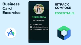 Business Card Exercise Design || Jetpack Compose Basics