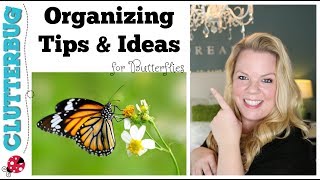 Organizing Tips and Ideas for Butterflies - ClutterBug Organizing Series