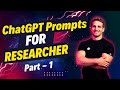 Chatgpt prompts for research paper  chatgpt prompt for researchers  chatgpt  prompts   part1