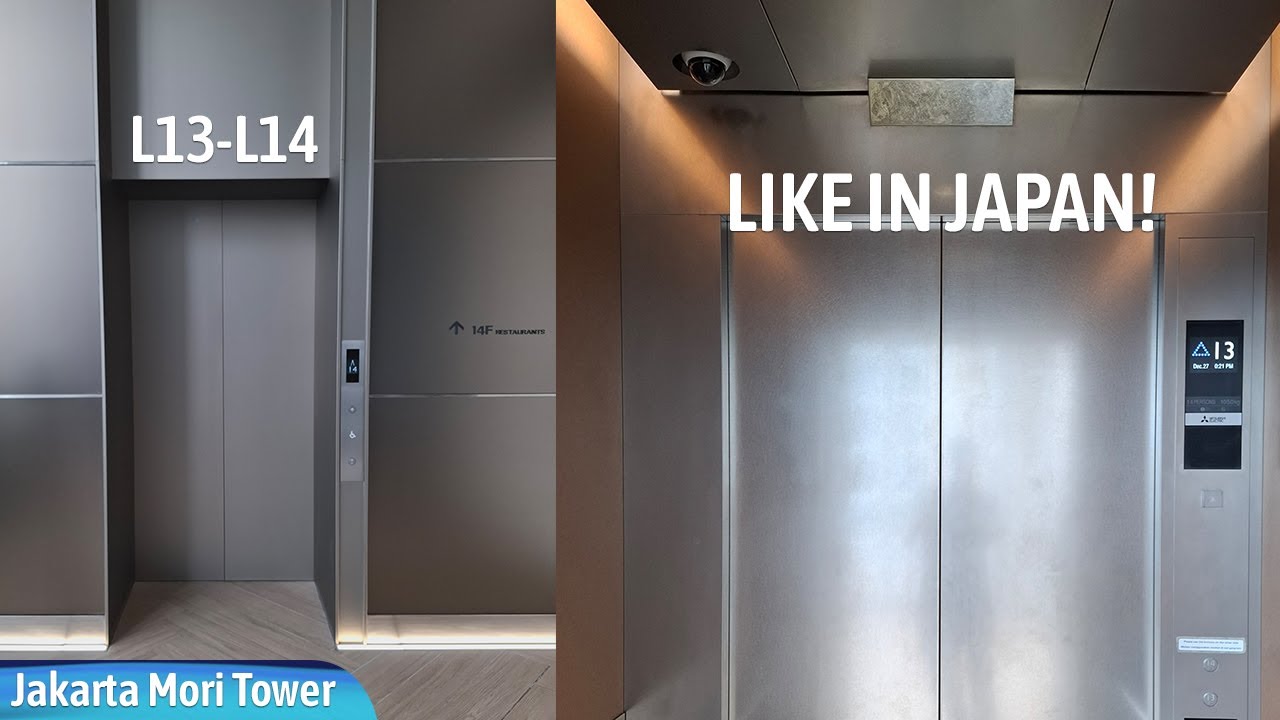 Mitsubishi MRL Elevator with Voiceovers - Jakarta Mori Tower (Restaurant Access)