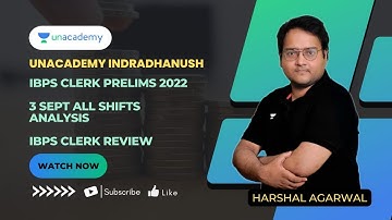IBPS CLERK PRELIMS 2022 | 3rd Sept All Shift Analysis | Harshal Agrawal