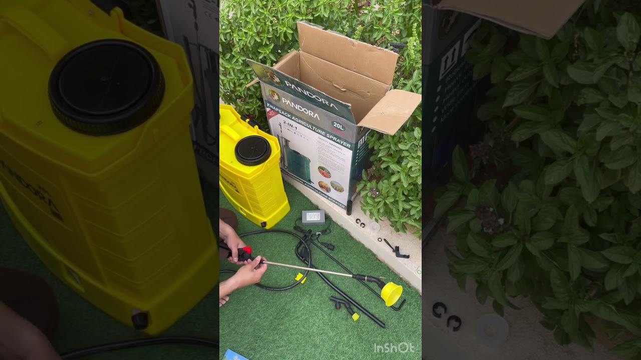 طريقة تركيب المرشة الزراعية ( مضخة باندورا ) الكهربائية و اليدوية 20 لتز