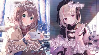 Nightcore - Free Fall X Worlds Apart『Two Ways Mashup』(Illenium X Seven Lions / Lyrics)