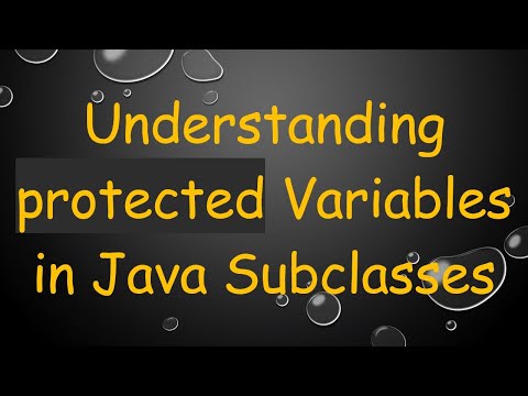 Understanding protected Variables in Java Subclasses