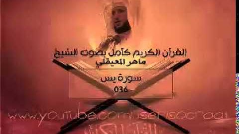 036 سورة يس - ماهر المعيقلي ( القران الكريم كامل )