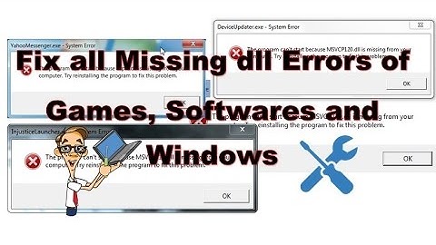 Fix all Missing or Deleted dll for Games, Softwares or Windows in One Place (Link in Description)