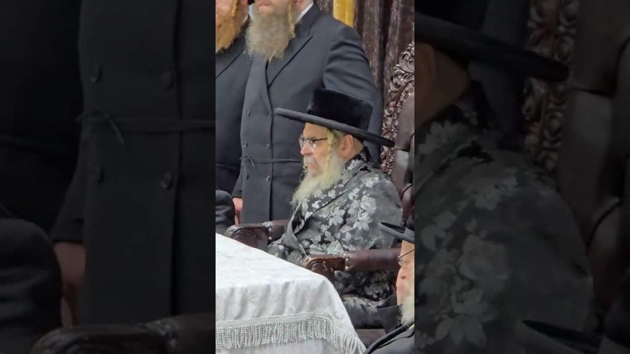 מעמד הקבלת פנים לכ״ק האדמו״ר מסאטמר לרגל בואו לביקור חיזוק בארץ הקודש
