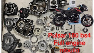 Pulsar 180 BS4 full engine work #pulsar #automobile#mechanical #rebuild