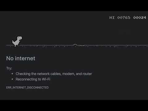 No Internet T-Rex Game (on Chrome browser)