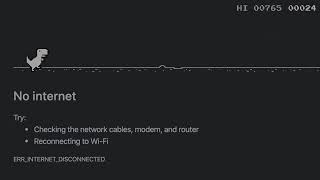 No Internet T-Rex Game (on Chrome browser) screenshot 2