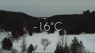 Drone flight: in -16°C WINTER EDITION