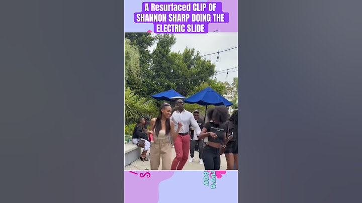 CLIP OF SHANNON SHARP DOING THE ELECTRIC Slide has RESURFACED
