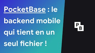 PocketBase : un backend mobile qui tient en un seul fichier ! (SDK Flutter & Javascript + API Rest)