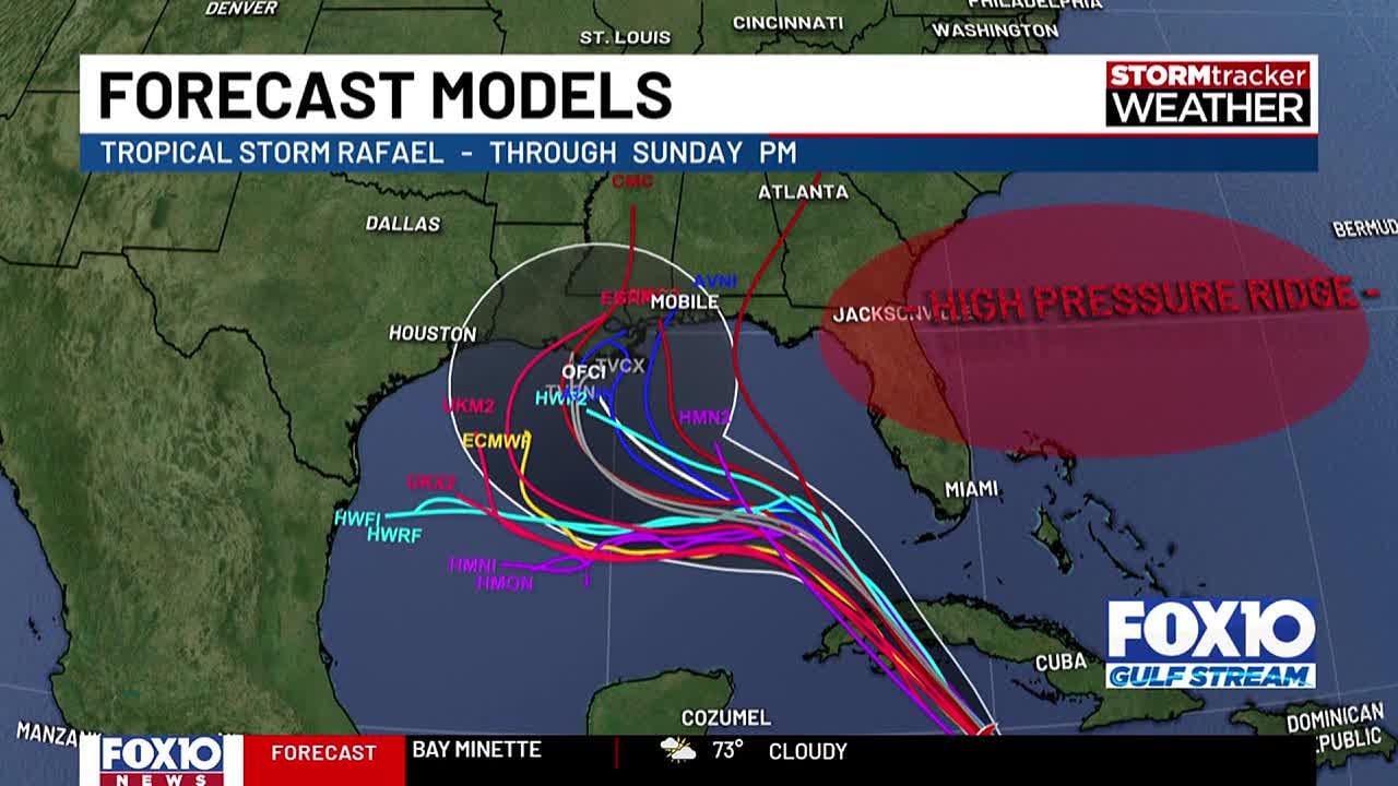 Tracking Tropical Storm Rafael in the Caribbean - YouTube
