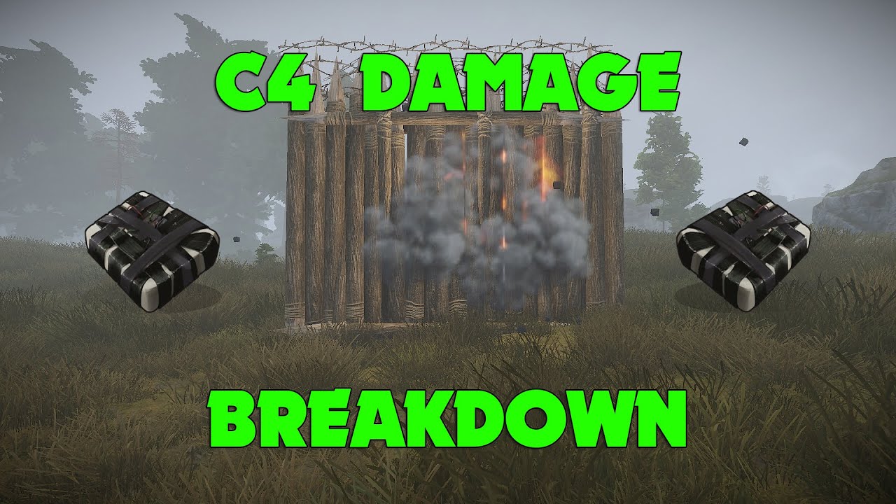 Rust - C4 Damage Breakdown - YouTube