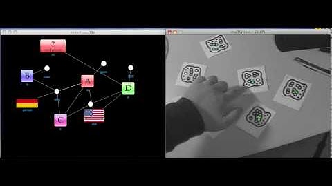 Test movie of reacTIVision and Processing (2) 日本語字幕あり
