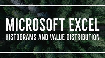 MS Excel - Using Histograms to See the Distribution of Value