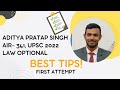 Air 341  aditya pratap singhs journey in first attempt in upsc 2022