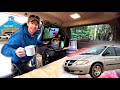 My Crazy CAMPER VAN Build (it has everything!) - Wood Stove, Tv, Solar, Fridge, Air Fryer, Oil Heat