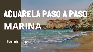 Acuarela Marina por Fermín López