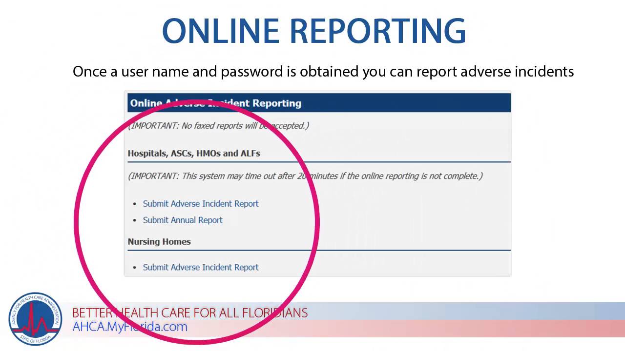 risk management and patient safety online reporting presentation 07 reporting presentation