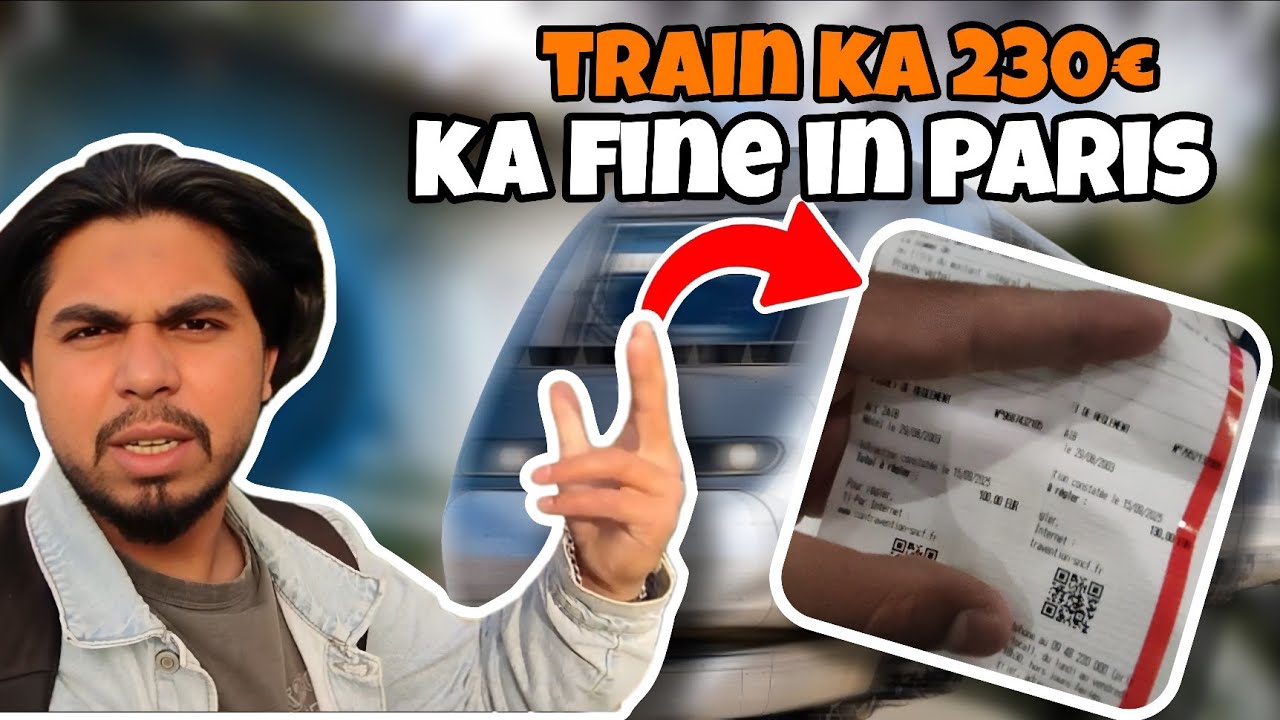 Train Fine €230 in Paris 😱 | Europe Travel Vlog | Real Story - YouTube