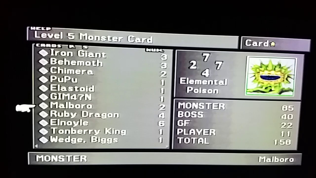 FF8 Card Collection - YouTube