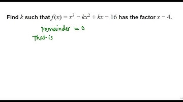 factor theorem (college algebra)