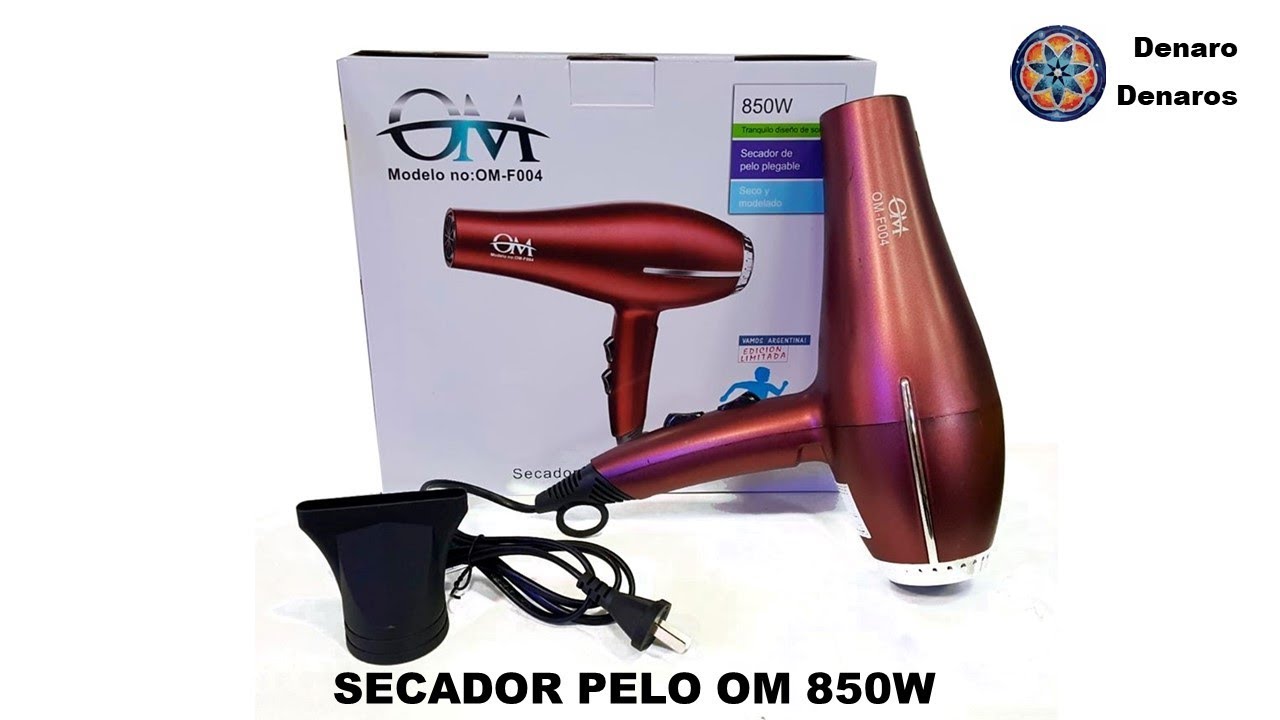 SECADOR DE PELO OM - YouTube