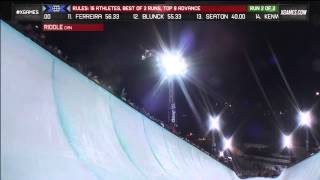 X Games Tignes: Mike Riddle Qualifies 3rd in Men's Ski SuperPipe