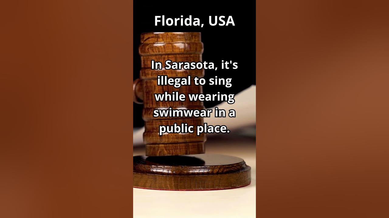 weird laws Florida Miami animals zoo Sarasota sing swimsuit weirslaws