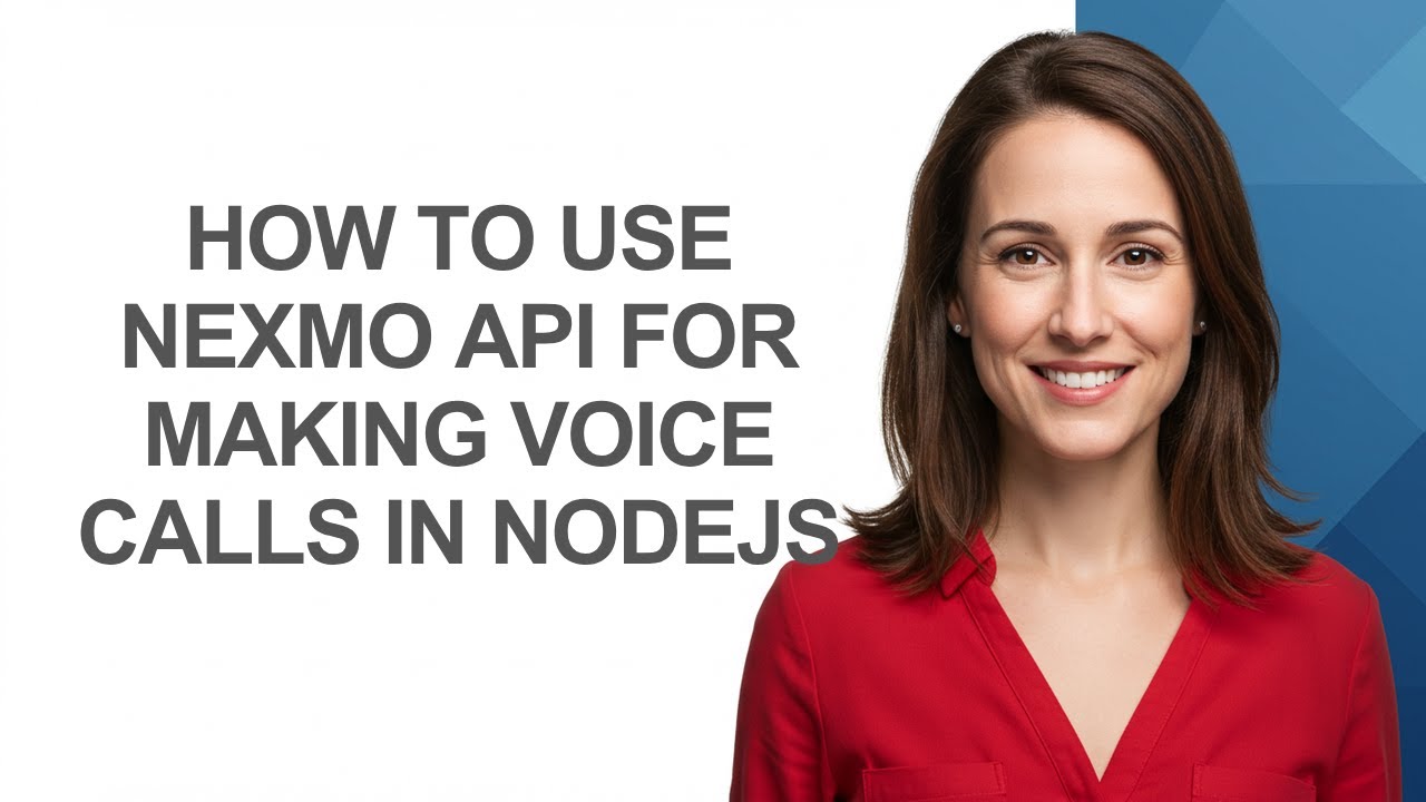 How to Use Nexmo Api for Making Voice Calls In Nodejs - AshleyHowTo ...