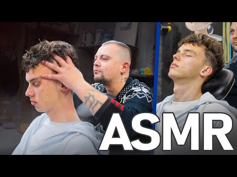 ASMR | Amazing Barber Treatment and ASMR Head Massage For Sleep Relief