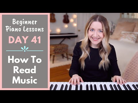 How To Read Music (Beginner Piano Lessons: 41)