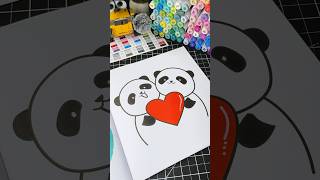 Panda love - ASMR colouring This page is from Panda Lifestyle Coloring Book