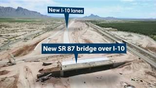 I-10 SR 87 Improvements Project: Drone Flyover (September 2018)